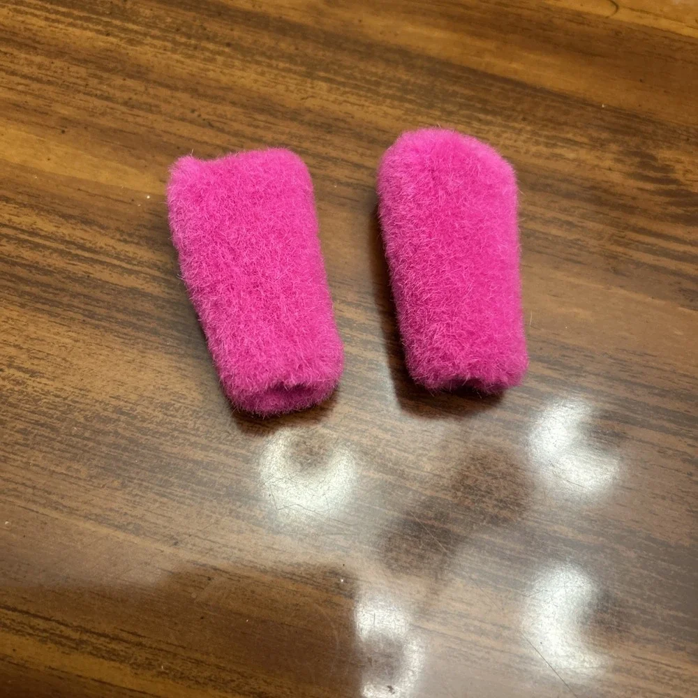 Pink Fur Arm Band Pieces For Barbie Doll Outfit‎